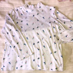 Winter snowman white long sleeve